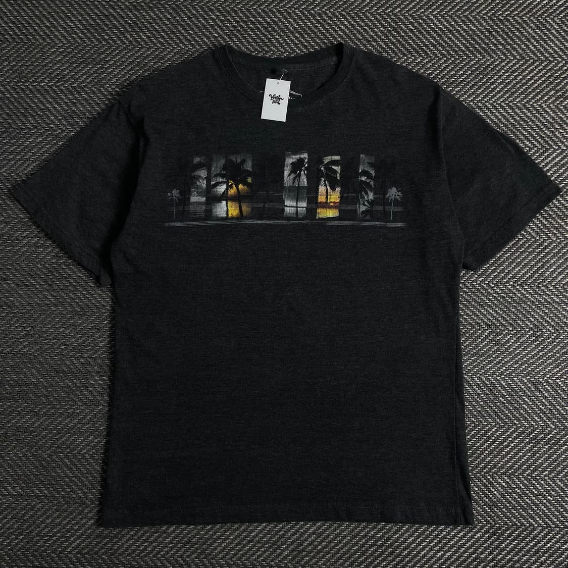 빈티지 팜트리 프린팅 박시핏 티셔츠o 3610 상품이미지1