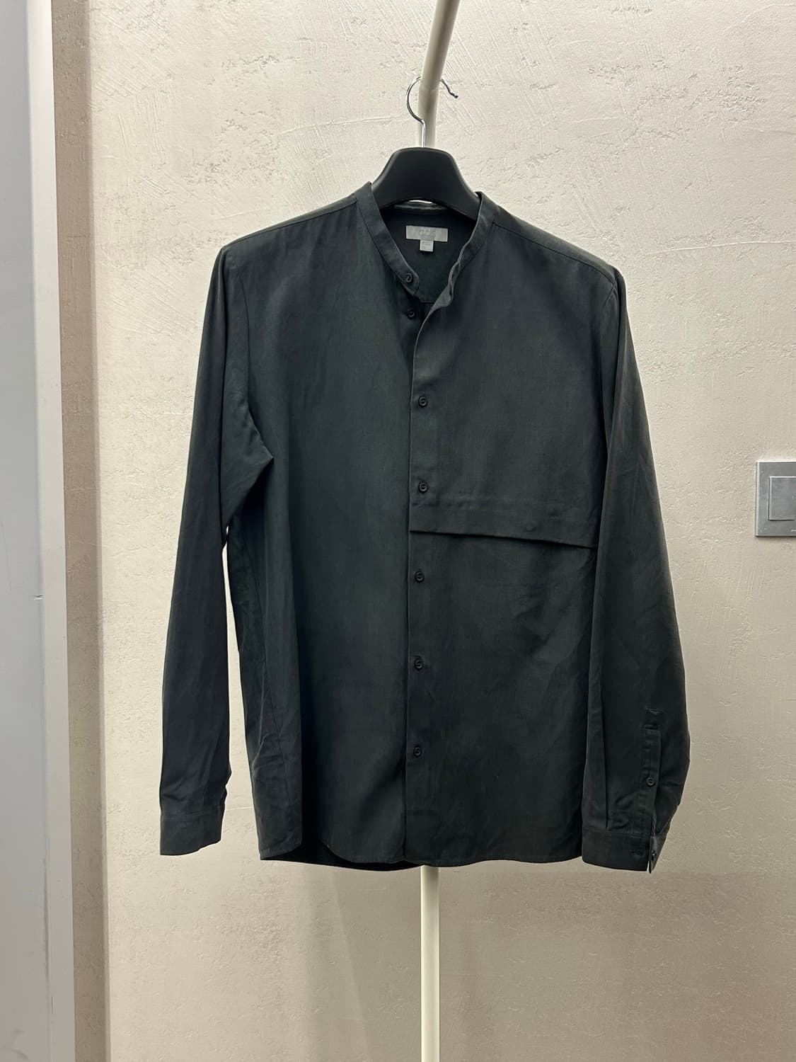 COS 차이나 카라 셔츠 다크 그레이 상품이미지2