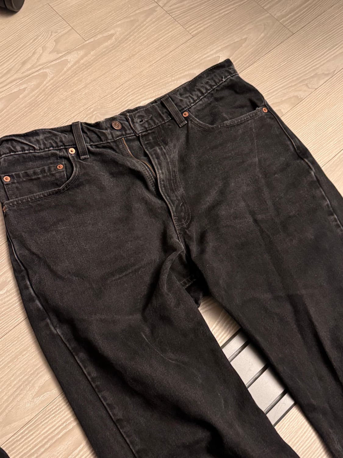 90s 리바이스 517 블랙/흑청 USA 35x34 상품이미지7