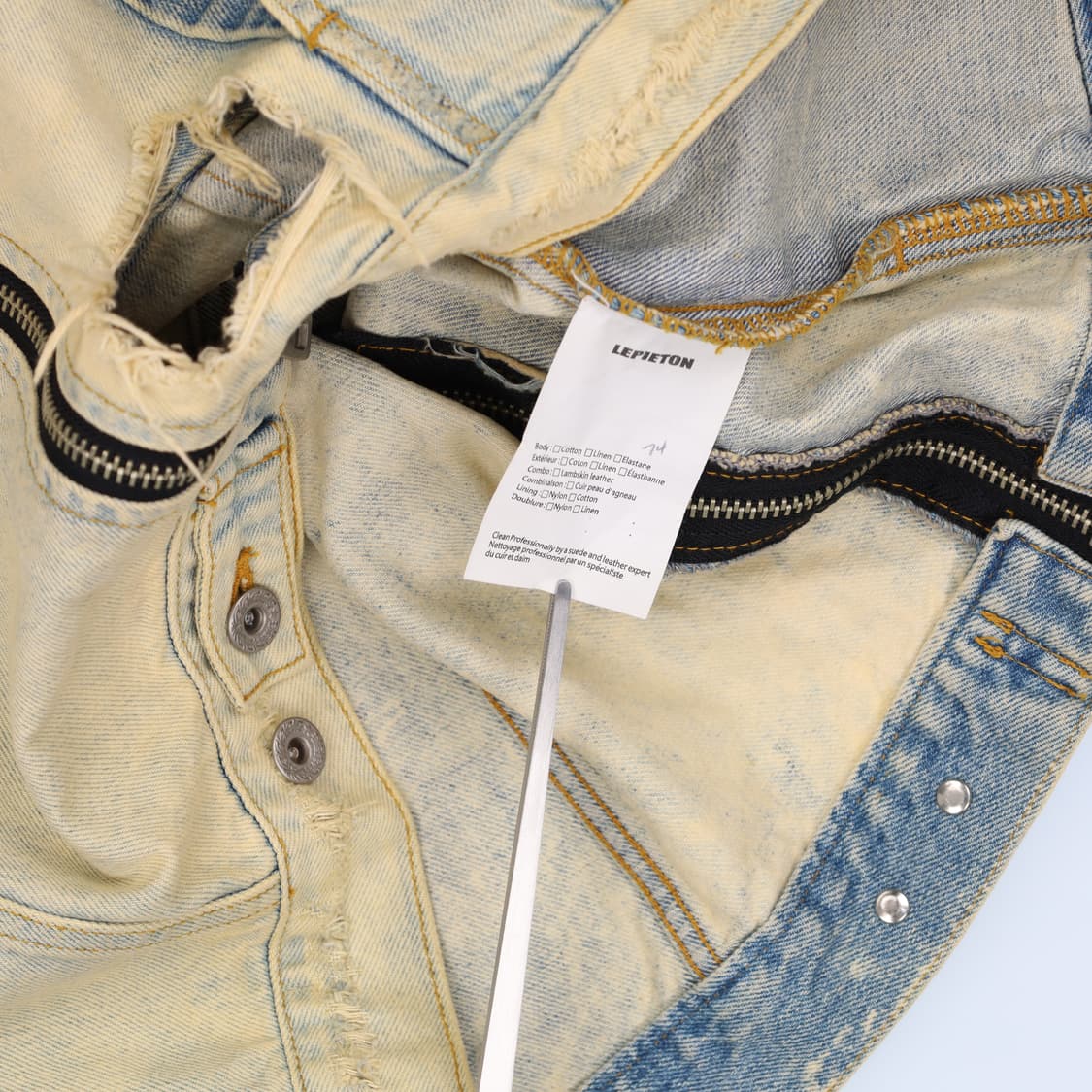 [55정도] 빈티지 여성 데님 자켓 (오염O) 1103HR3 상품이미지7