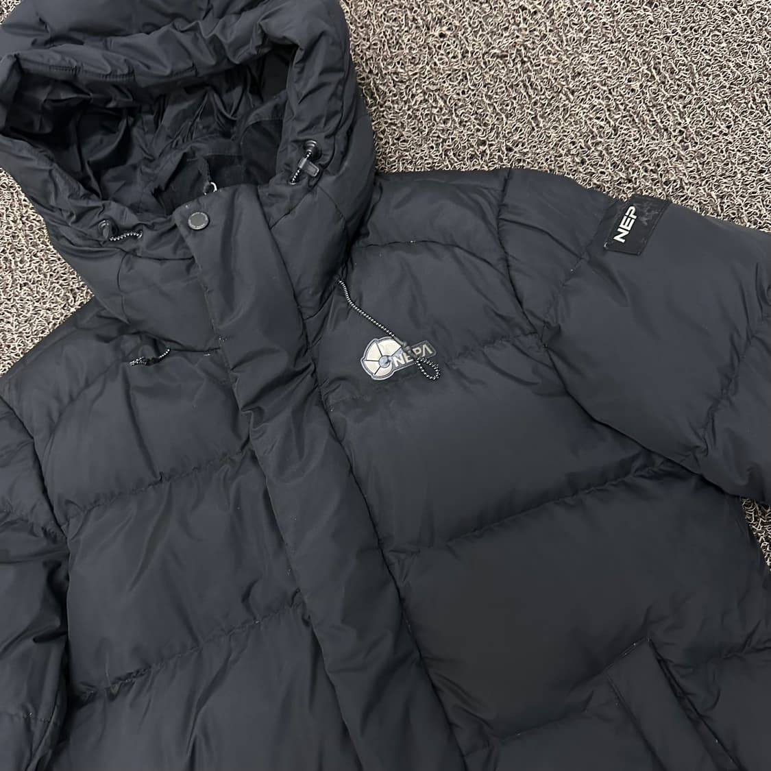 NEPA 네파 구스다운 롱패딩 블랙 95(M) 상품이미지4