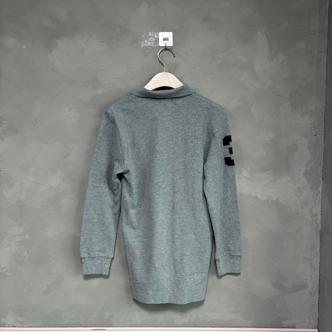 새상품 폴로 랄프로렌 빅포니 카라티 롱슬리브 그레이 상품이미지4