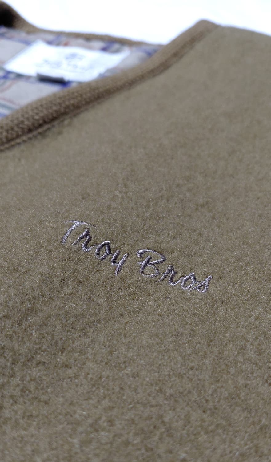 [M] 트로이 브로스(Troy Bros) 재팬 메이드 울 혼방 베스트 상품이미지4