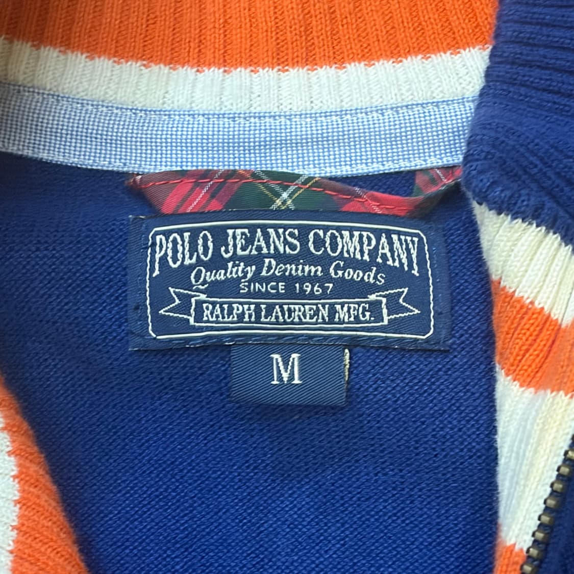 ✨90s 폴로 랄프로렌 치프키프 금장 네이비 니트 집업✨ 상품이미지3