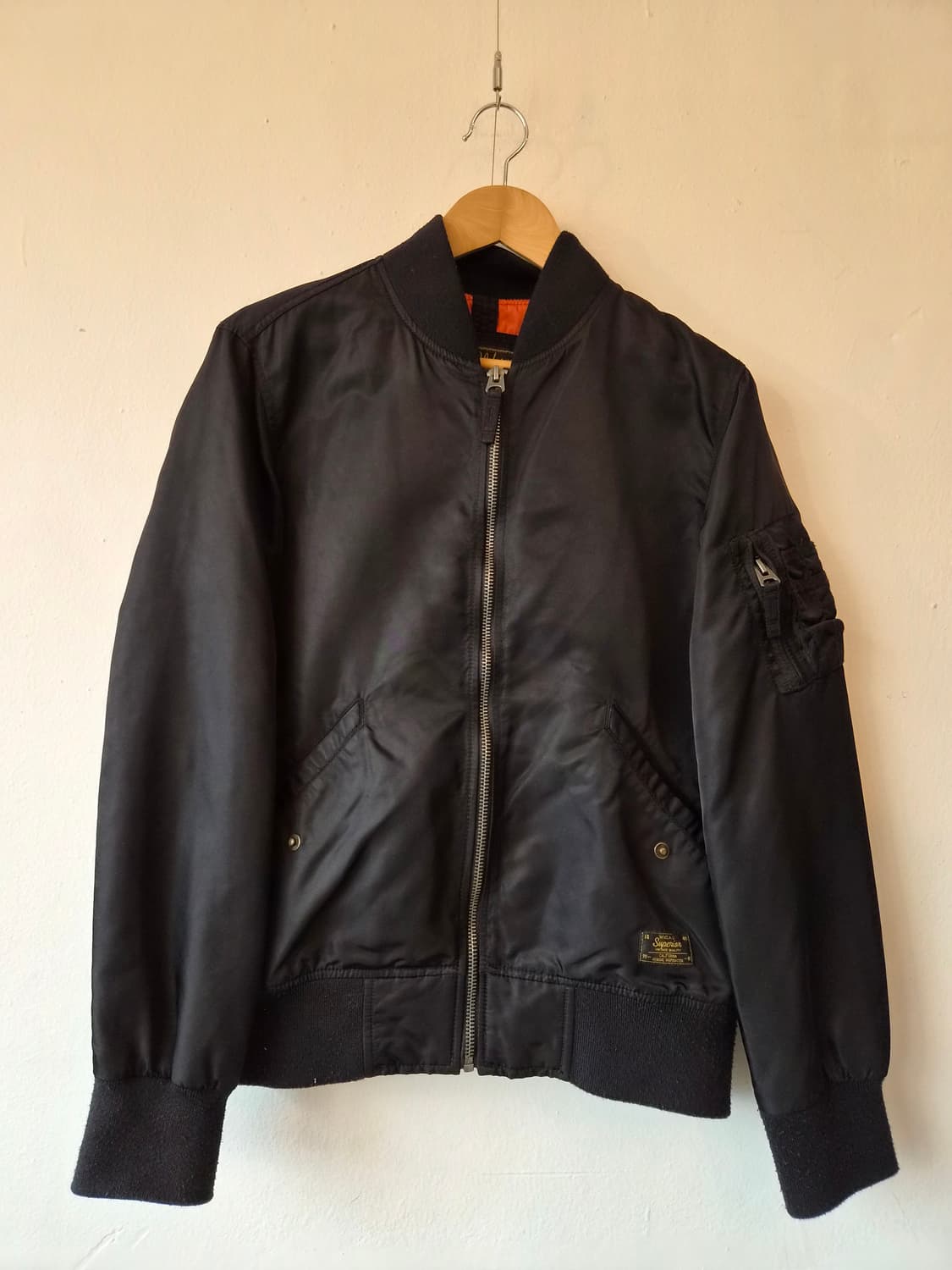 후아유 남성 블랙블루종점퍼 L사이즈 상품이미지2