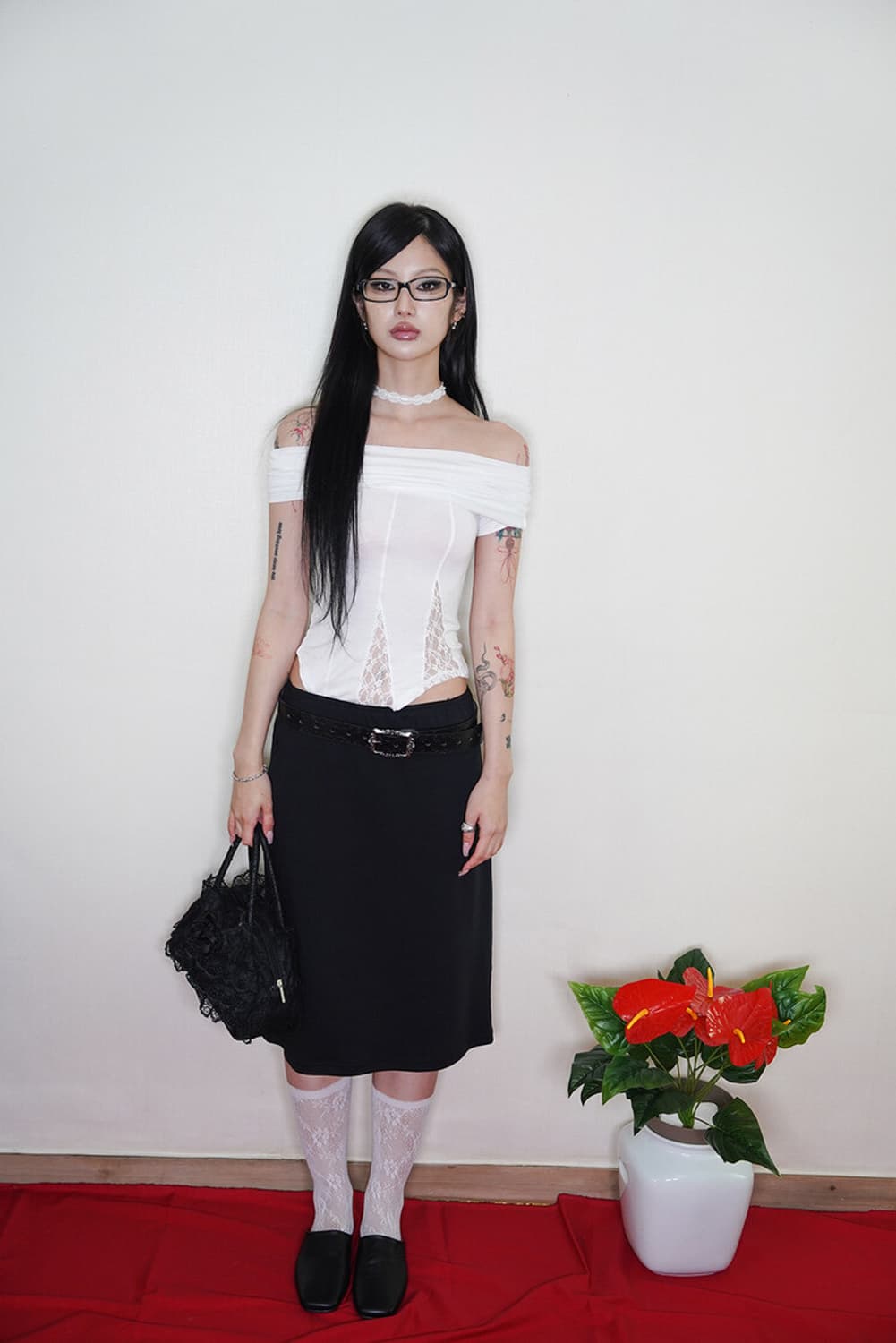 미애 펄 레이스 초커 상품이미지2