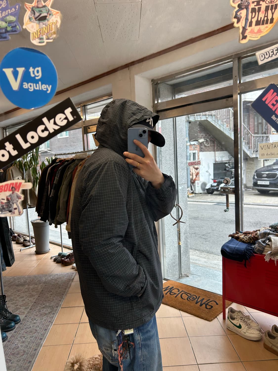 00‘s 컬럼비아 블랙체크 바람막이 상품이미지9