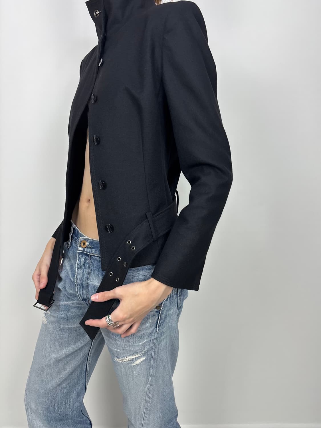 HOOK HIGH NECK WOOL JACKET 상품이미지5