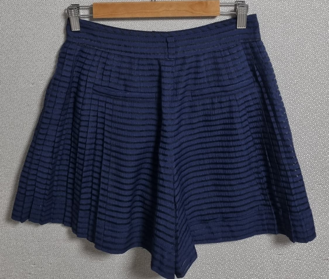 64사이즈) 한섬 SJSJ 네이비 와이드 쇼츠 반바지 상품이미지3