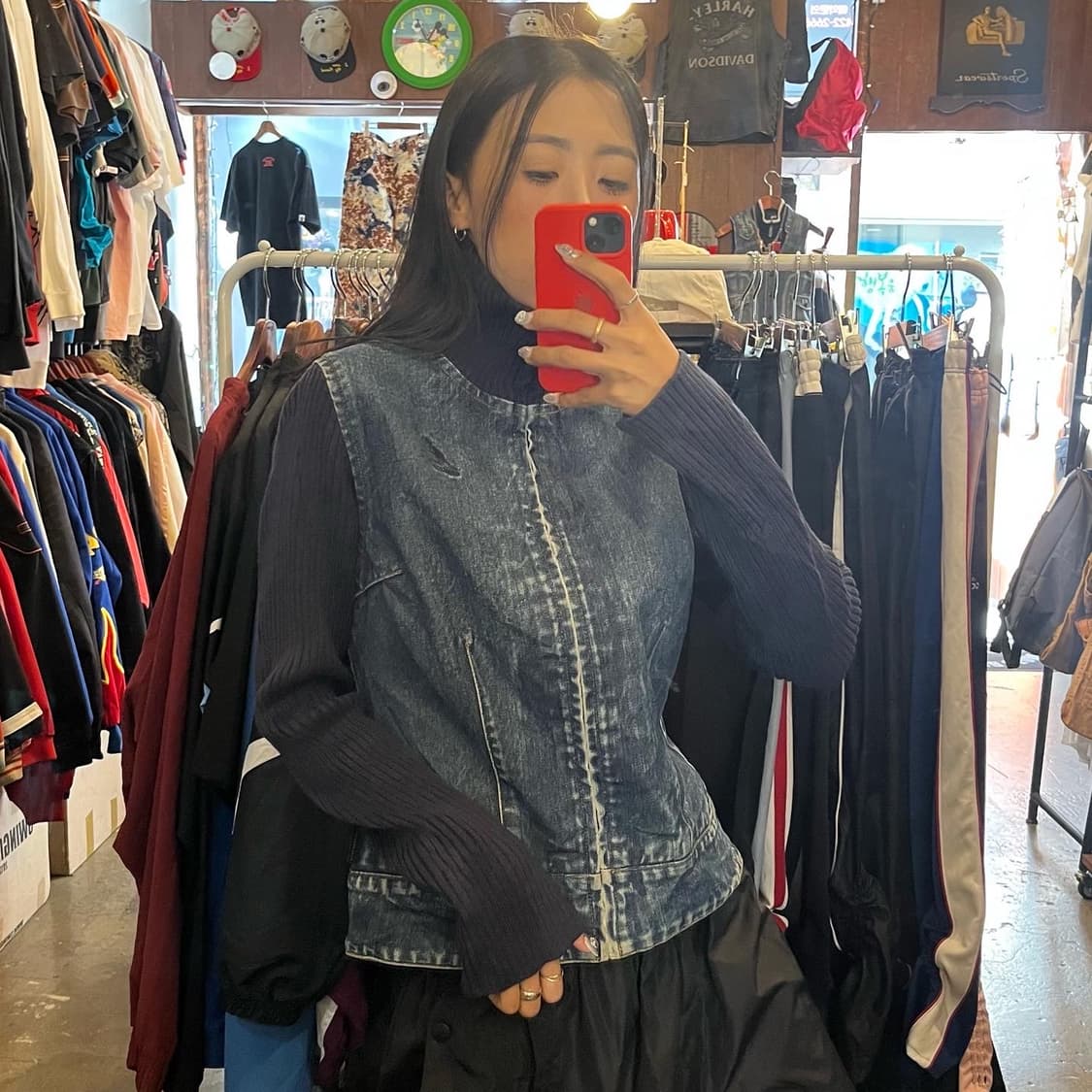  Kangol y2k knit denim jk 상품이미지6