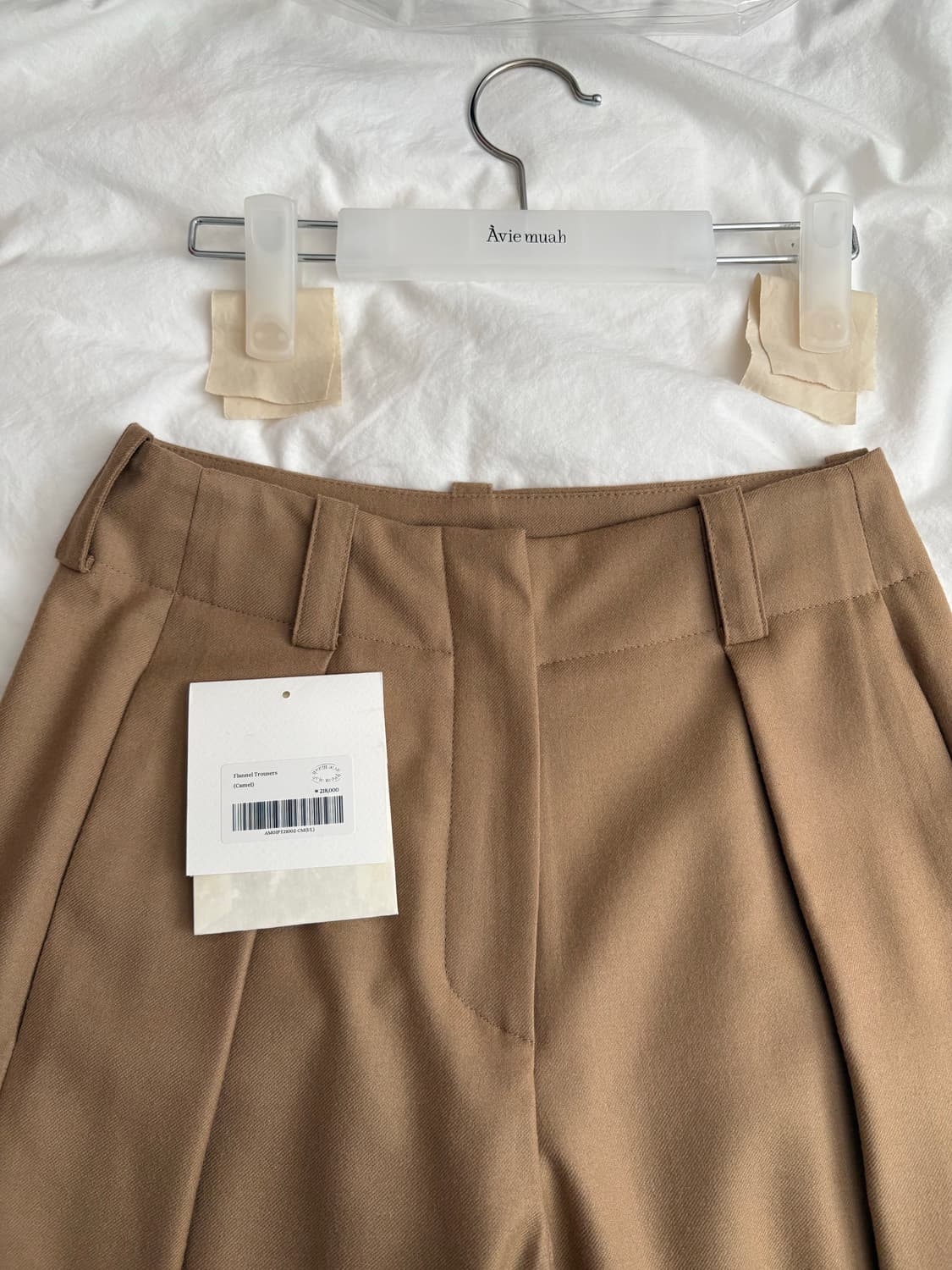 아비에무아 플란넬 트라우저 카멜 슬랙스 상품이미지6