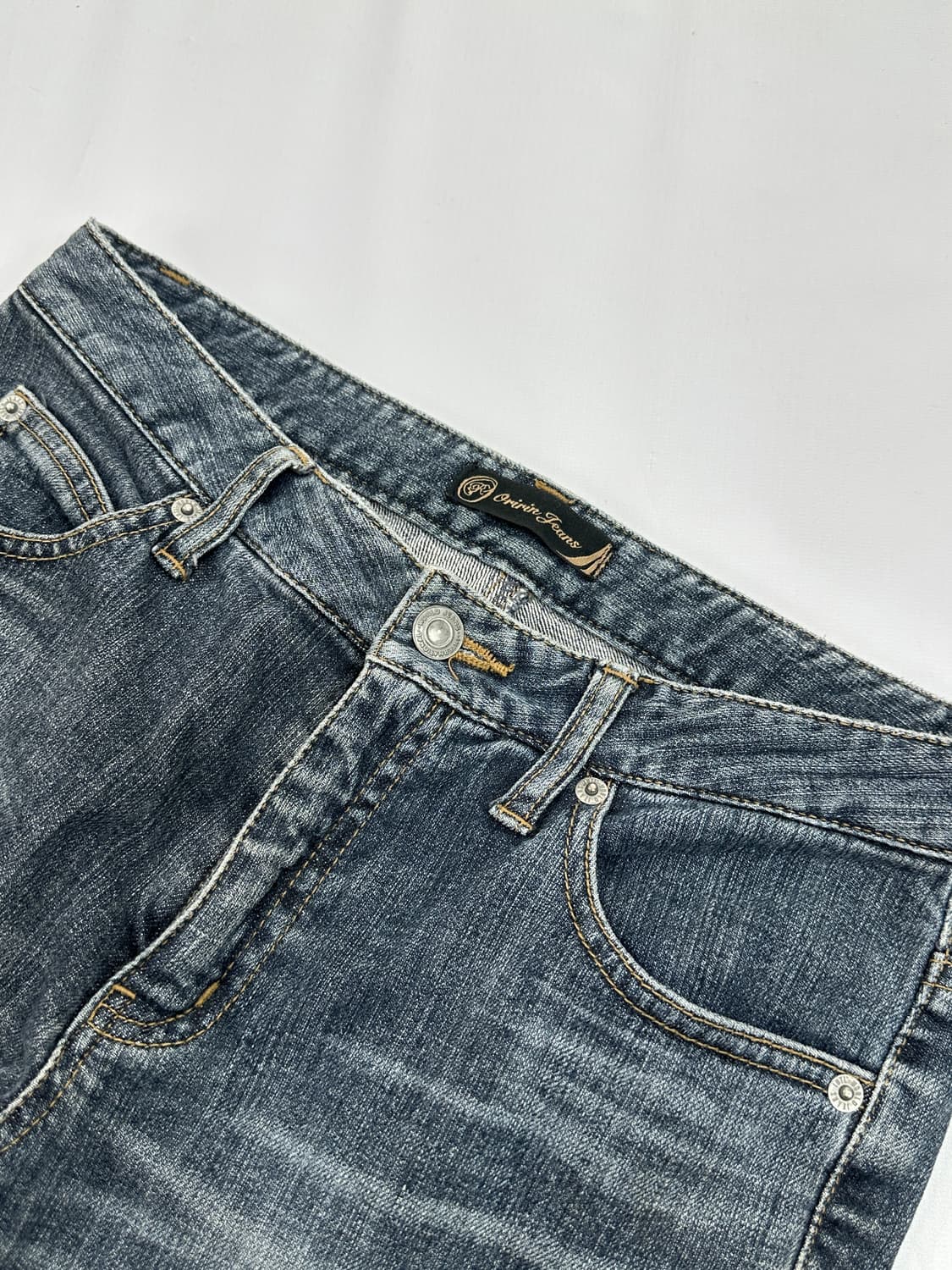 ⭐️y2k 데코라 워싱 빈티지 카고 7부 데님 팬츠⭐️ 보헤미안 펑크 상품이미지4