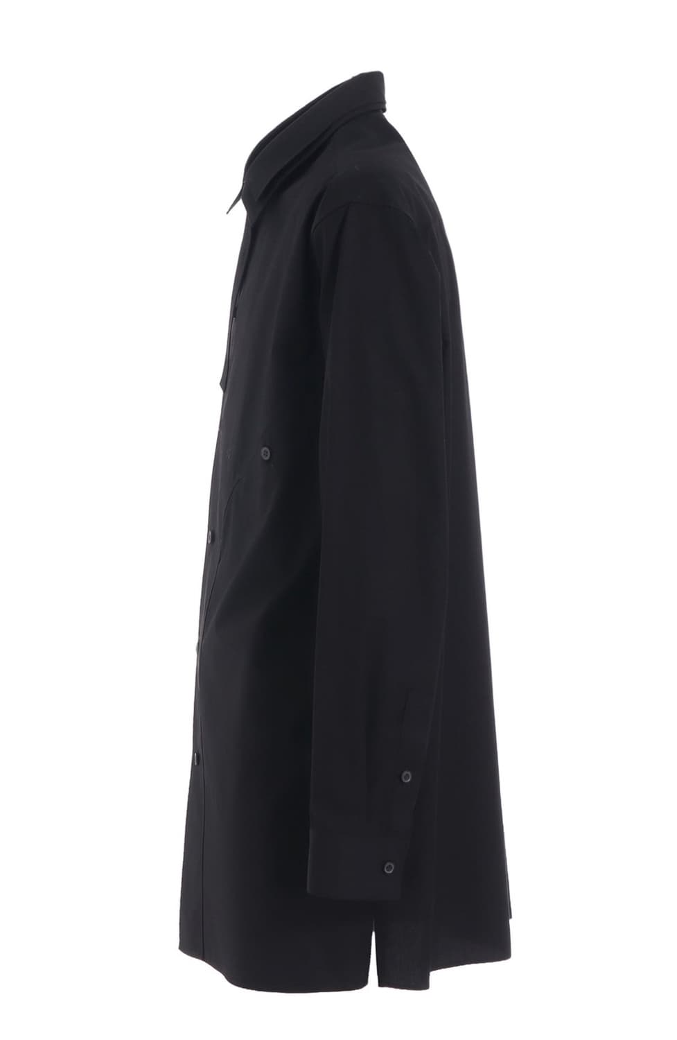 요지야마모토 롱셔츠 블랙 상품이미지4