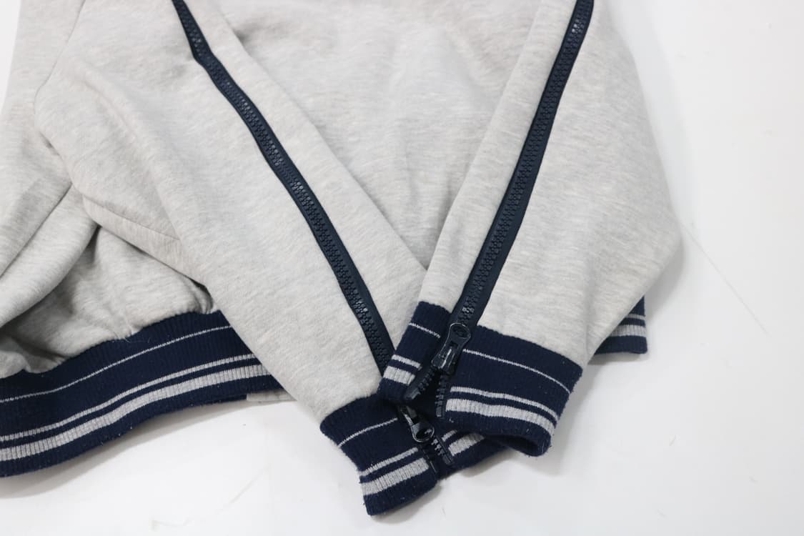 빈티지 멜란지 그레이 사이드라인 지퍼 스웨트 트랙탑 상품이미지8