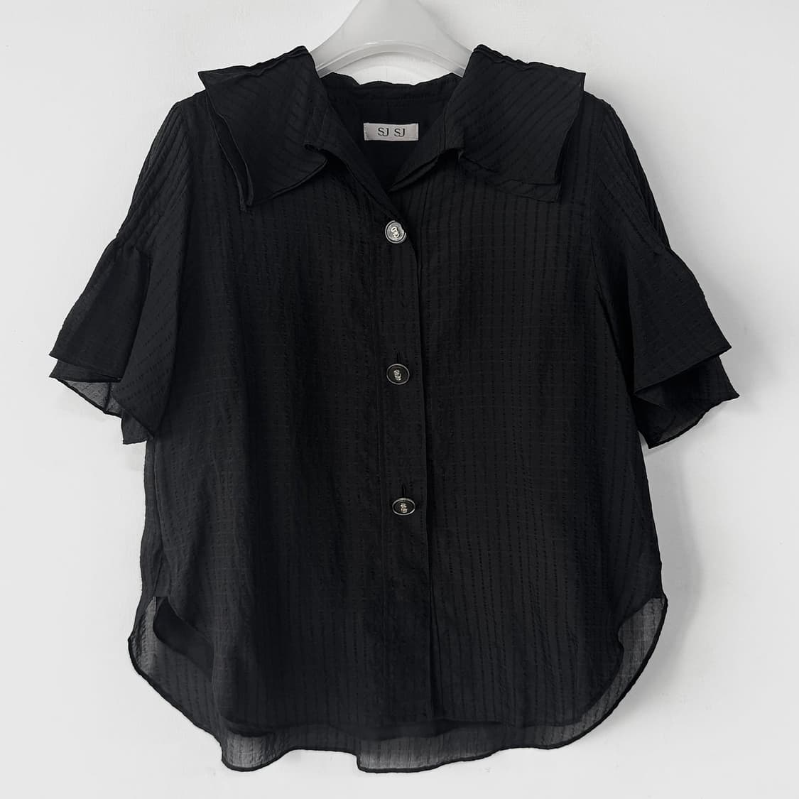 SJSJ 러플 칼라 블라우스 상품이미지1