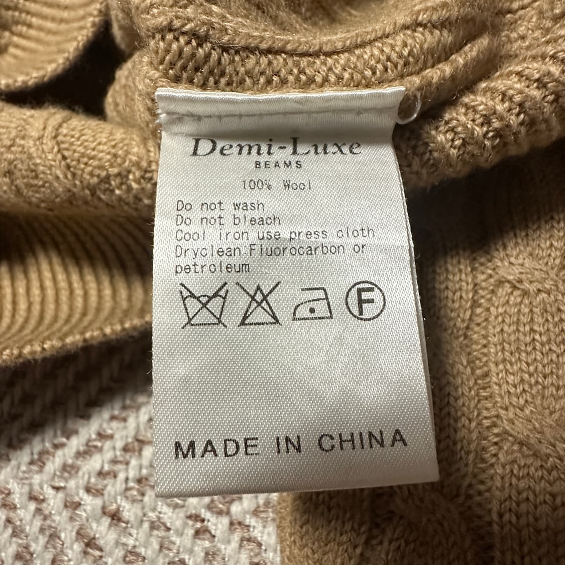 BEAMS italy wool 100% knit sweater 상품이미지4