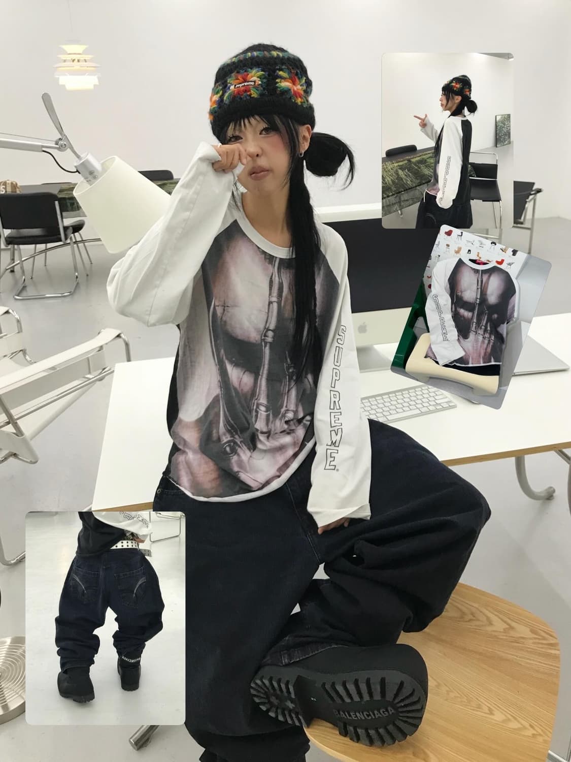 슈프림 기거 래글런 롱슬리브 - 23Fw ( ⭐️레어⭐️ )  상품이미지1