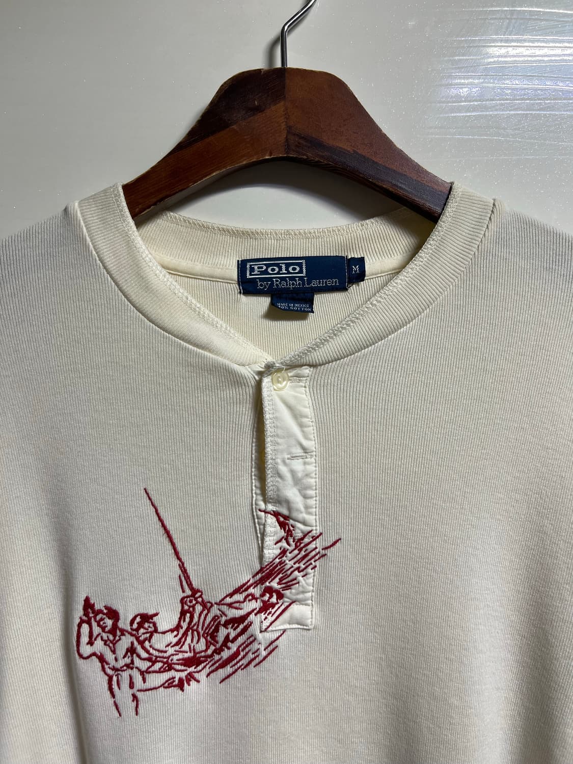 폴로 랄프로렌 헨리넥 롱슬리브 아이보리 상품이미지2