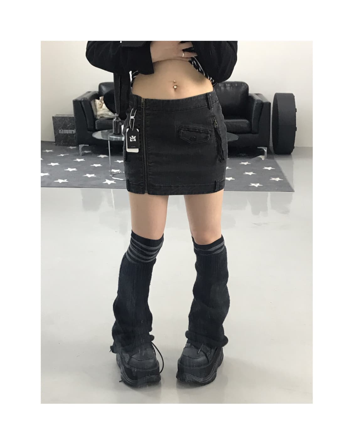 G By Guess Detail Mini Skirts 상품이미지1
