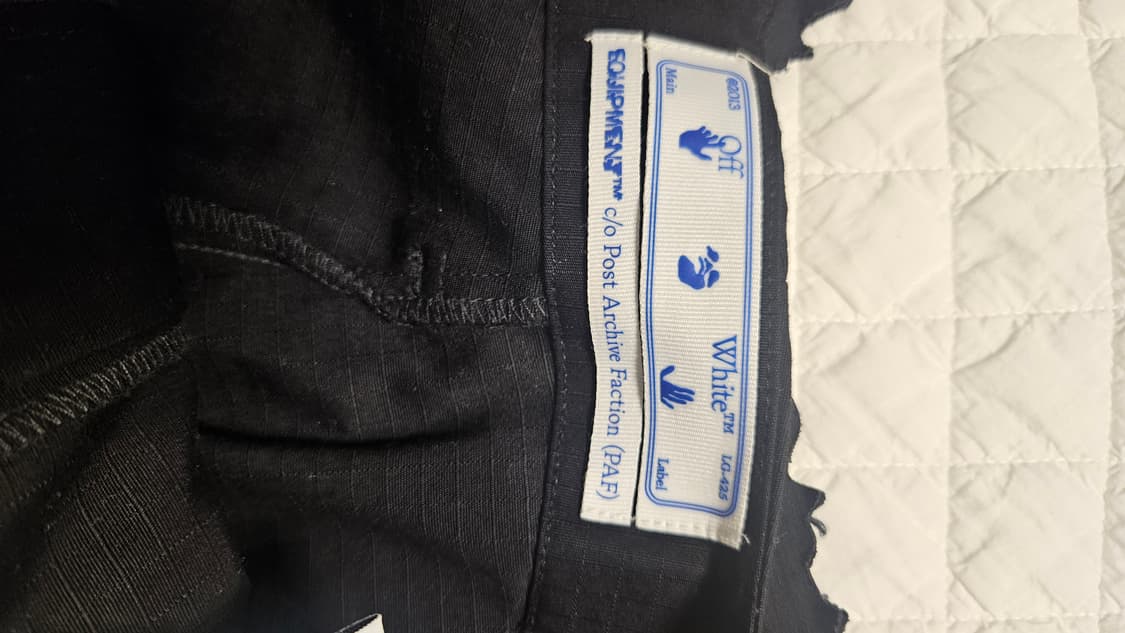 포스트 아카이브 팩션 파프 오프화이트 콜라보 바지 상품이미지7