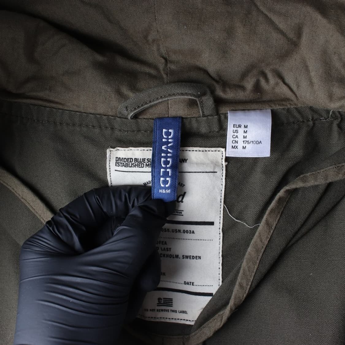 에이치앤엠 디바이디드 카키 피쉬테일 야상 파카 M 상품이미지7