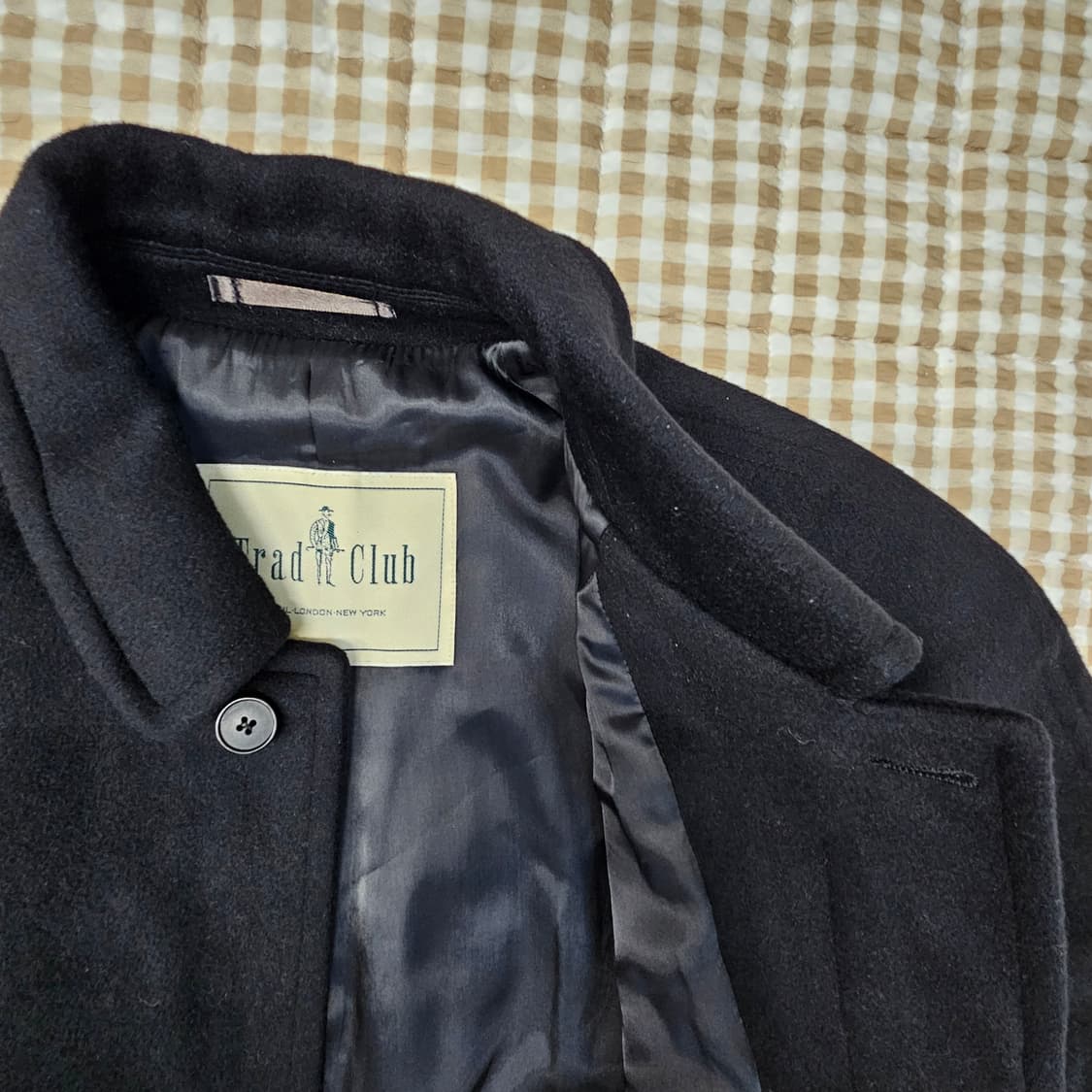 트래드클럽 울 앙고라 하프코트 남자100 상품이미지7