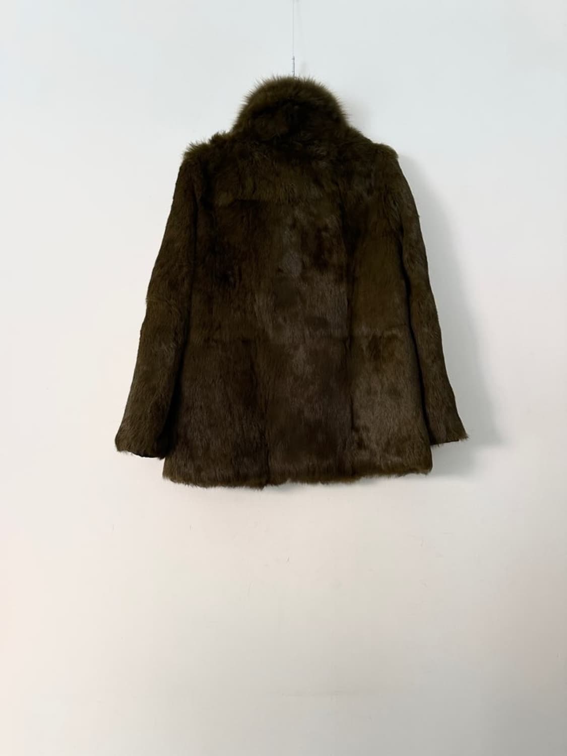Elegant rabbit fur jacket / khaki 상품이미지3