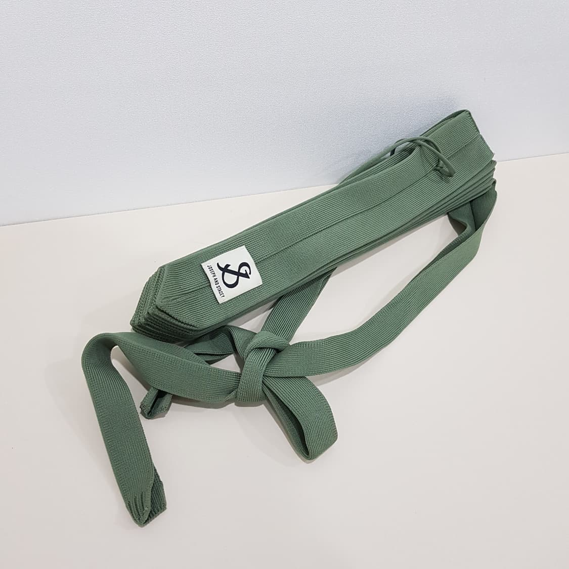 조셉앤스테이시 플리츠 니트백 올리브 상품이미지1