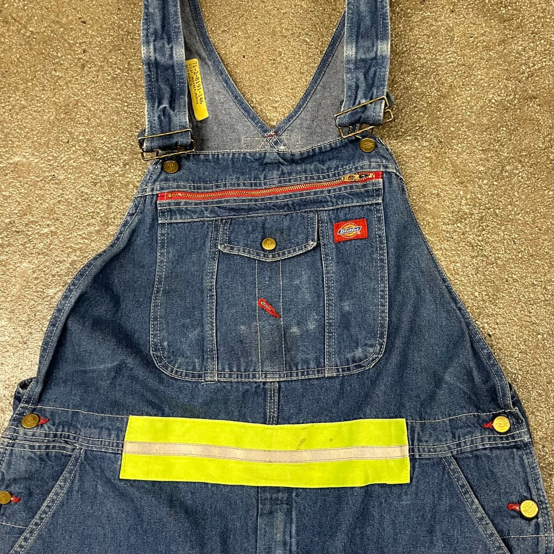 Dickies 리플렉티브 데님 오버롤 (~38“) 상품이미지4