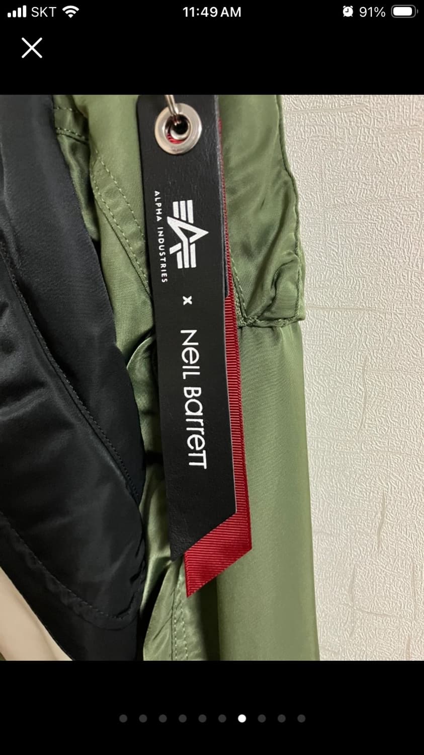 [새상품급] 닐바렛 x 알파인더스트리 양면 ma1자켓 S 사이즈 상품이미지7