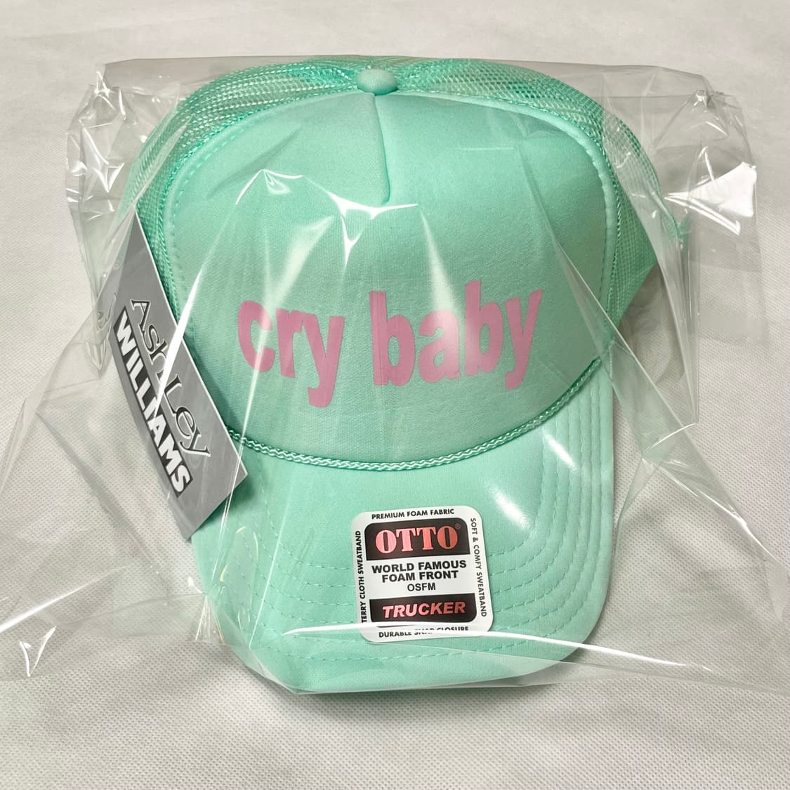 애슐리 윌리엄스 25fw 크라이 베이비 트러커 캡/민트 상품이미지4