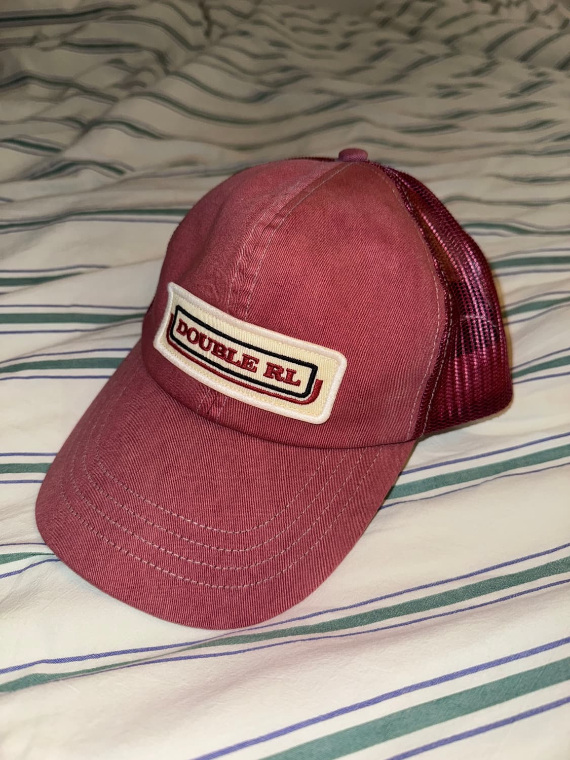 [OS] RRL 로고 패치 트러커 메쉬 볼캡 상품이미지1