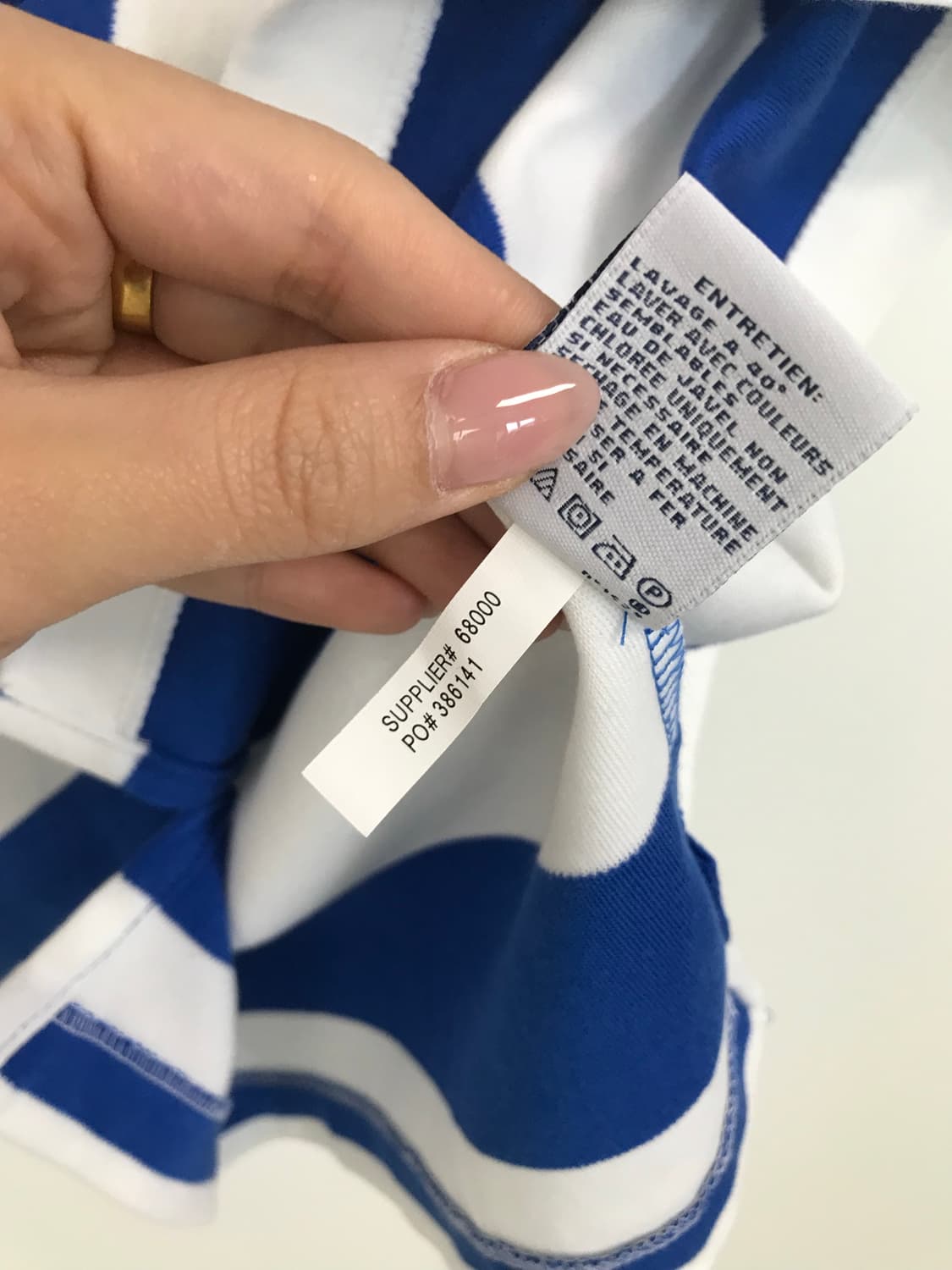 폴로 랄프로렌 자수로고 단가라 피케 반팔 카라 티셔츠 상품이미지4