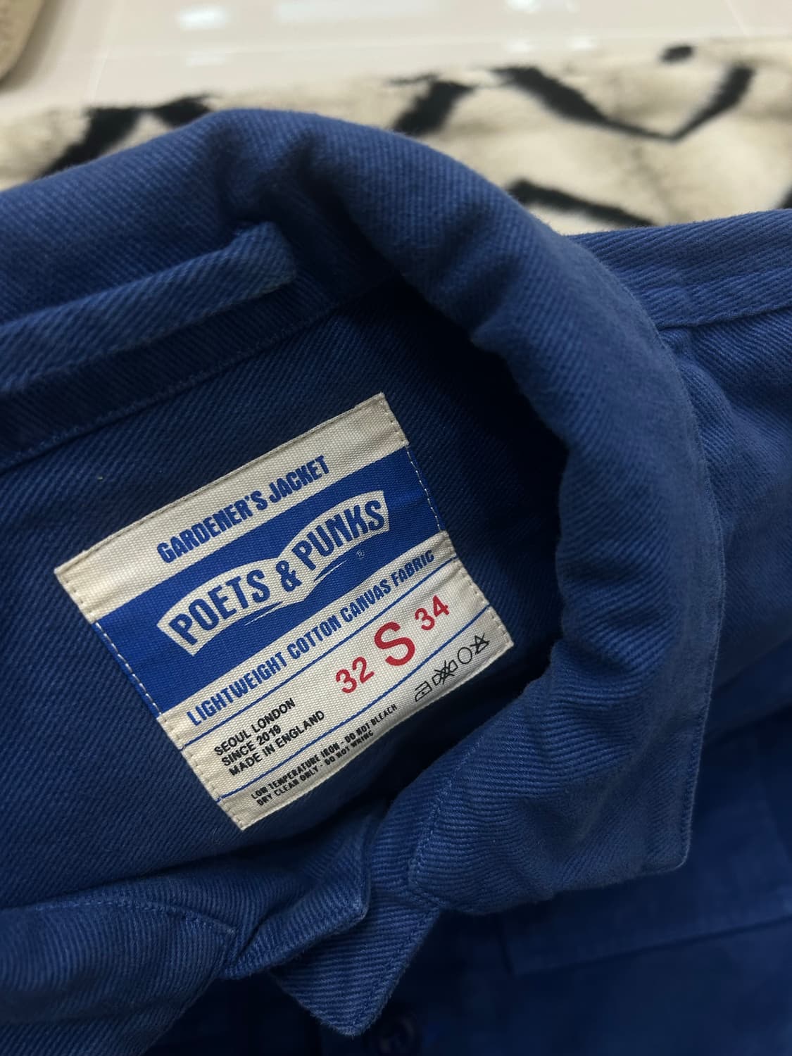 [S]Poets&Punks 캔버스 워크자켓/블루 상품이미지7