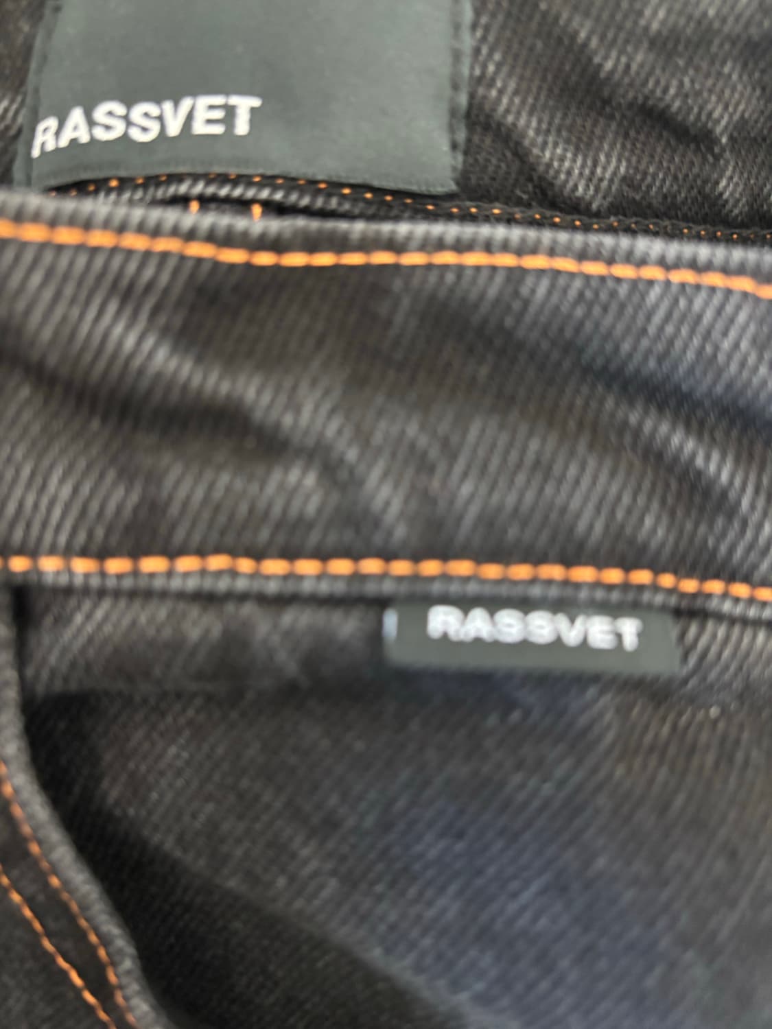 라스벳 데님 팬츠 블랙 상품이미지3