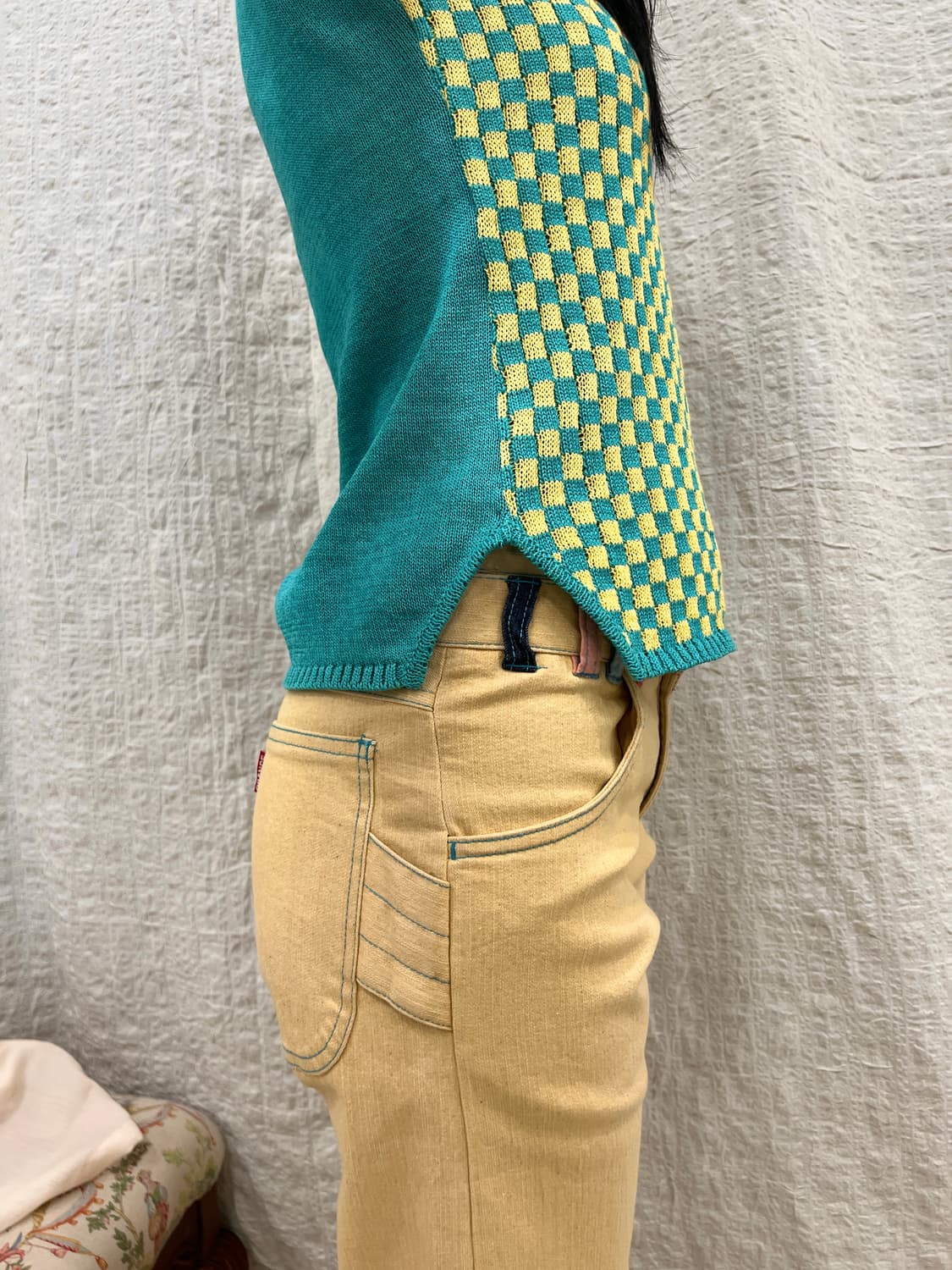 Yellow color pop pants 상품이미지2