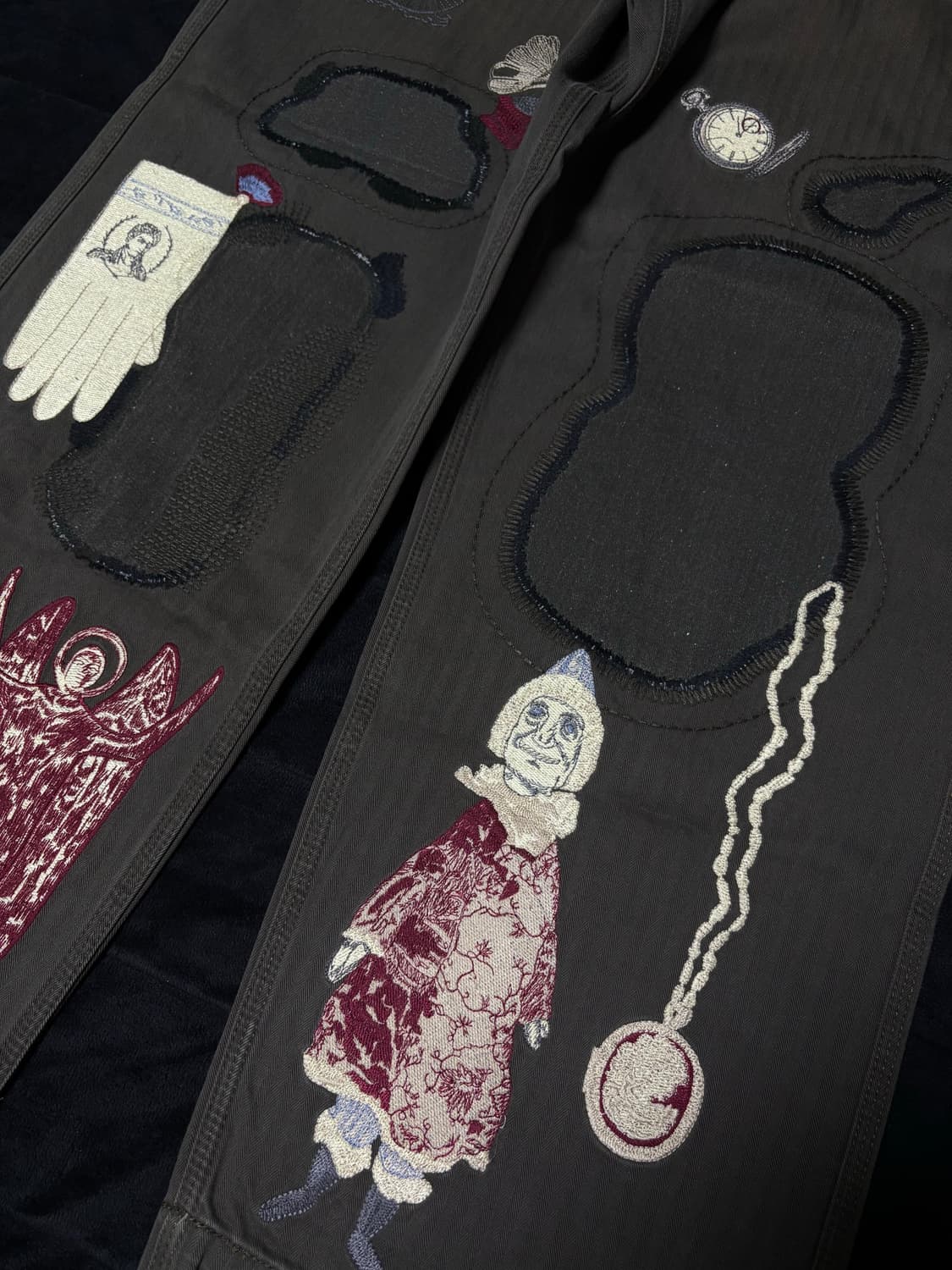 [M] 사무엘젤리그 앤티크 팬츠 빈티지 블랙 상품이미지3