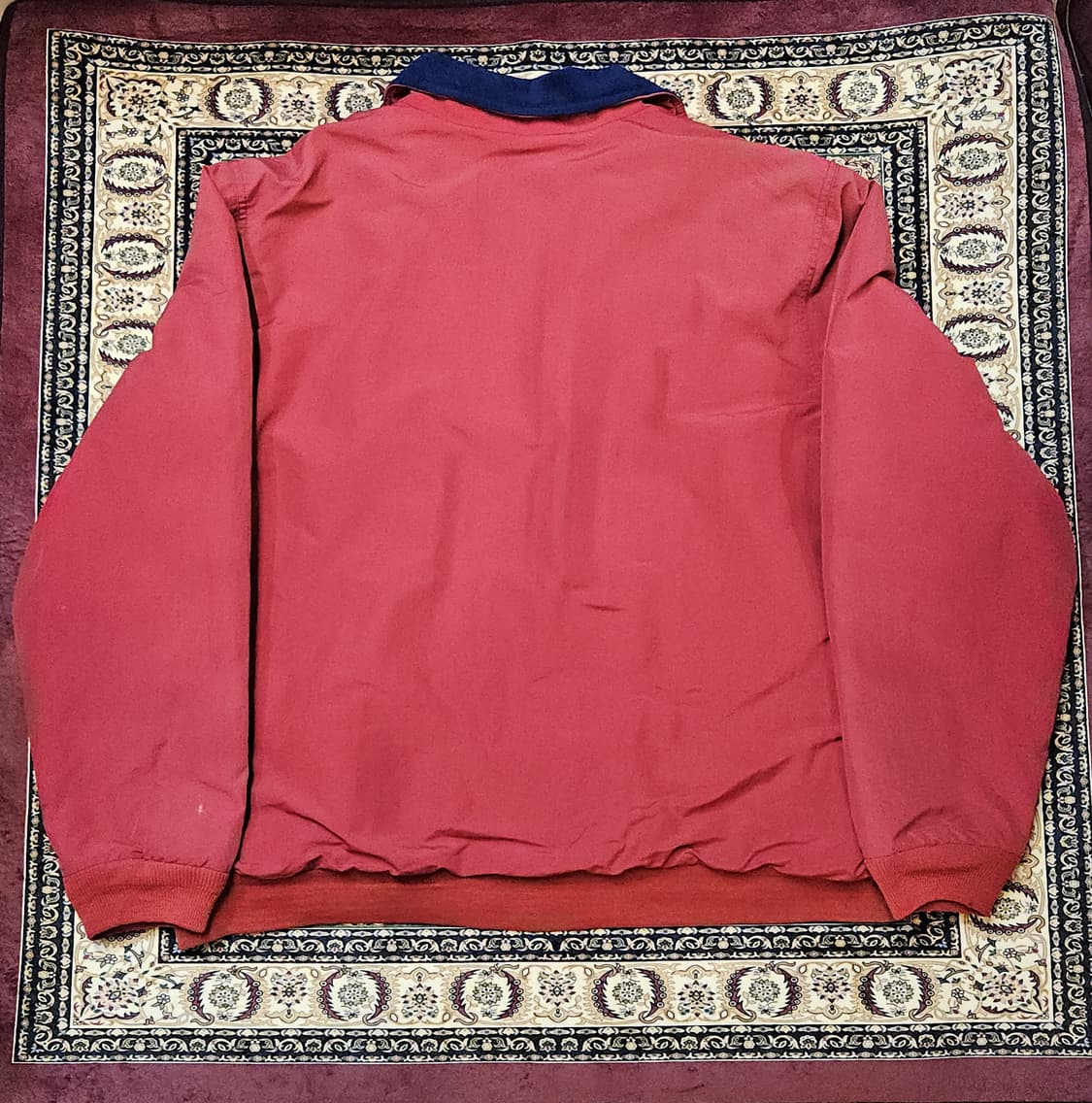 L.L.Bean Nylon Zip-Up Jacket (Red/Navy) 상품이미지2
