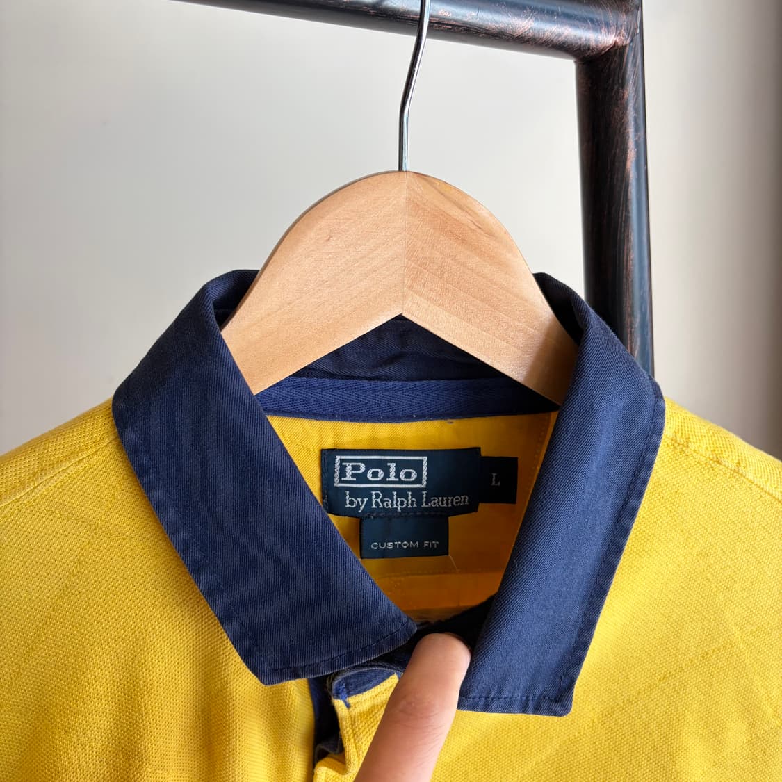 폴로 랄프로렌 옐로우 빅포니 반팔 럭비티  상품이미지4