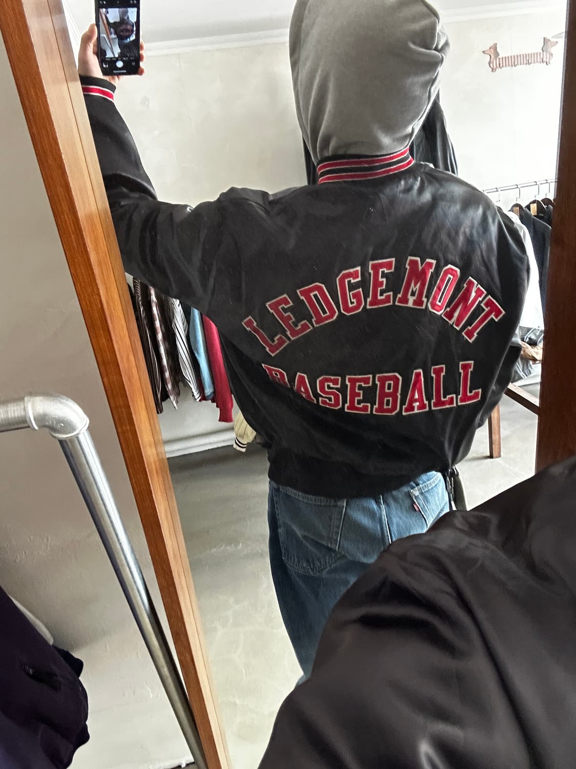 Holloway LEDGEMONT BASEBALL 사틴 바시티 자켓 상품이미지6