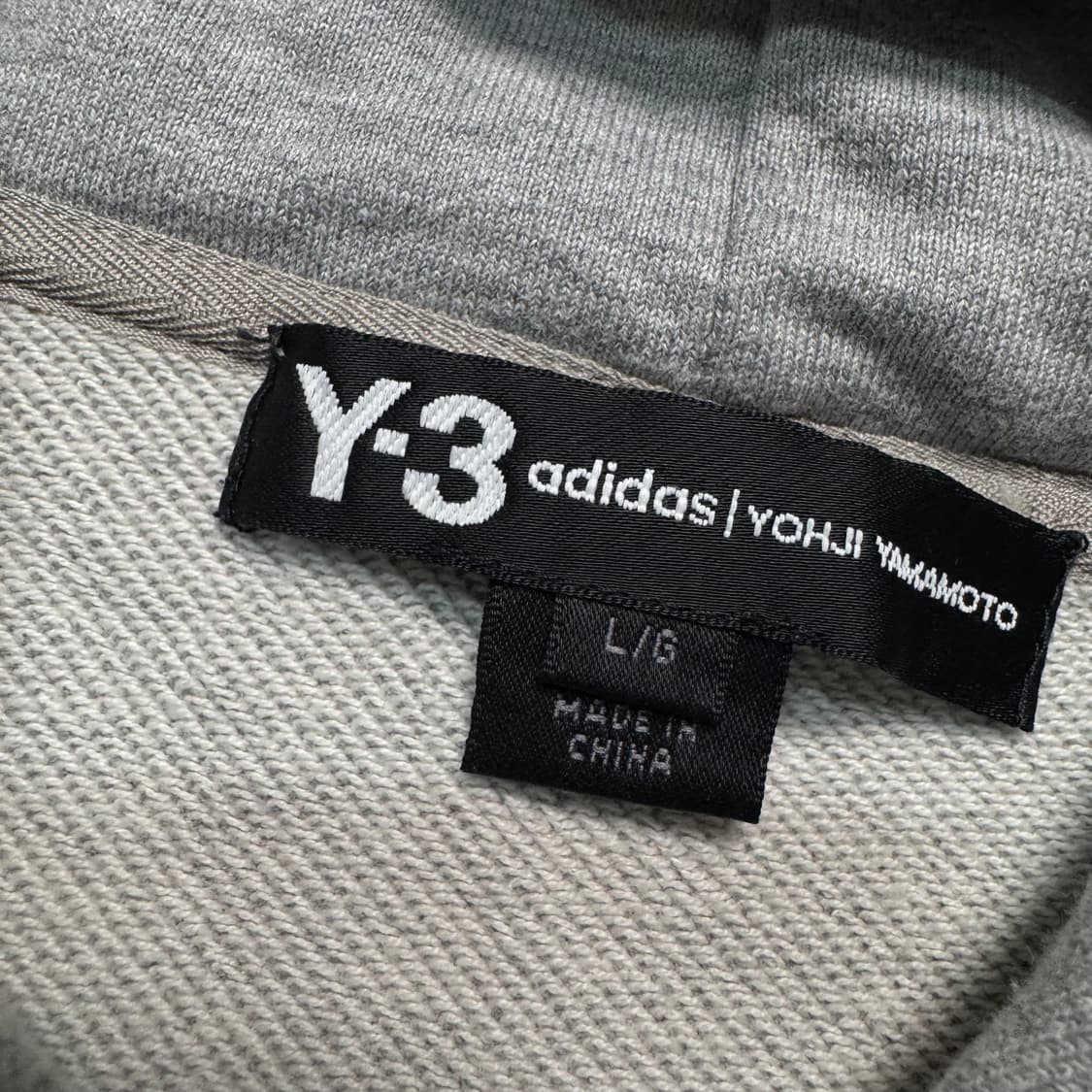Name : Y-3 요지야마모토 시그니처로고 그레이컬러 후드티 :)  상품이미지3