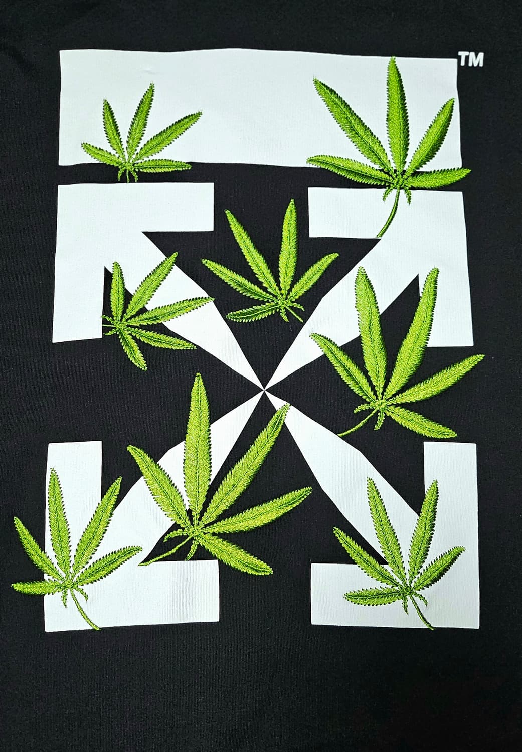 오프화이트 위드 애로우 후드티 블랙 L 상품이미지3