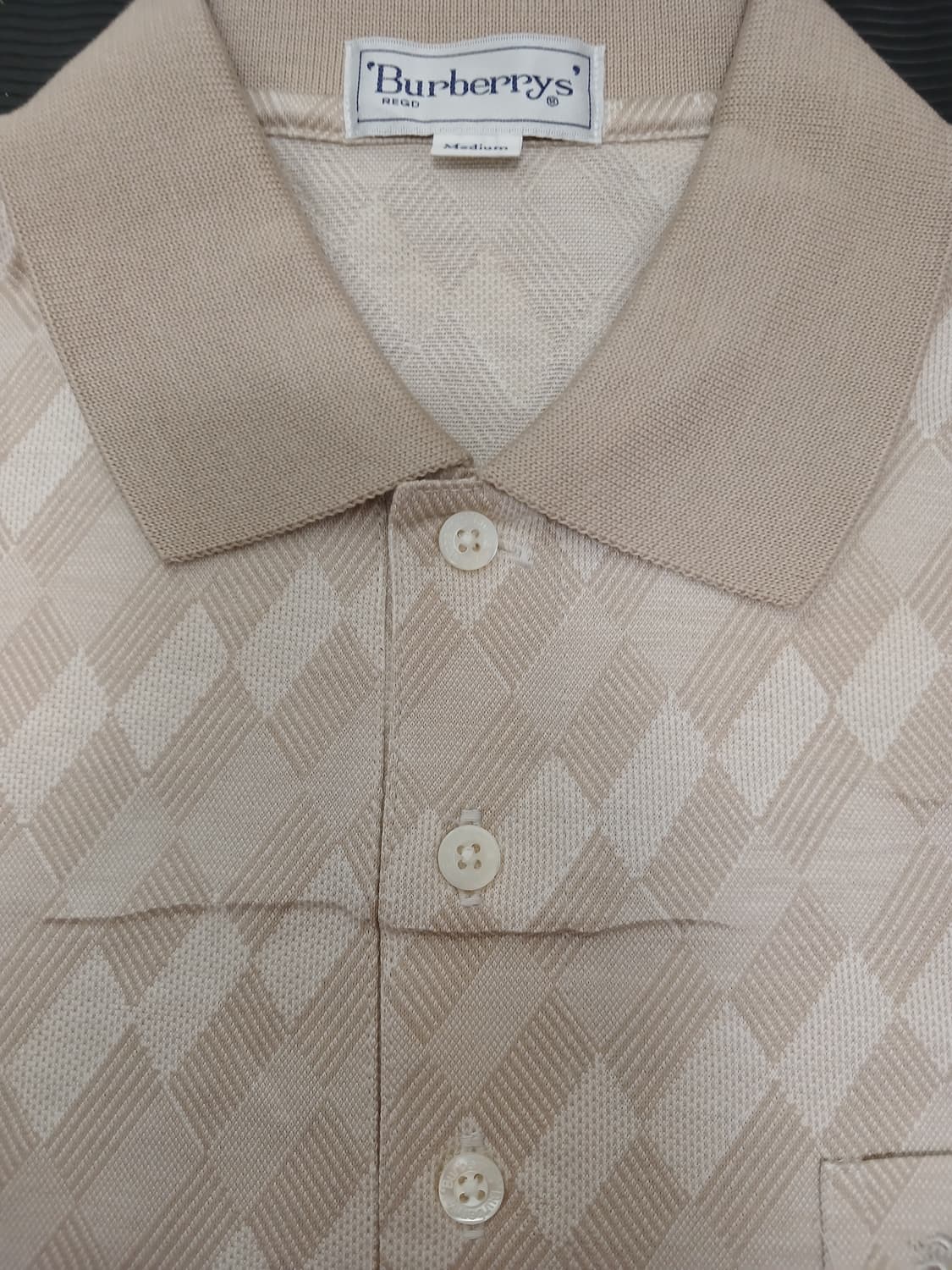 버버리 빈티지 격자무늬 반팔셔츠 상품이미지2