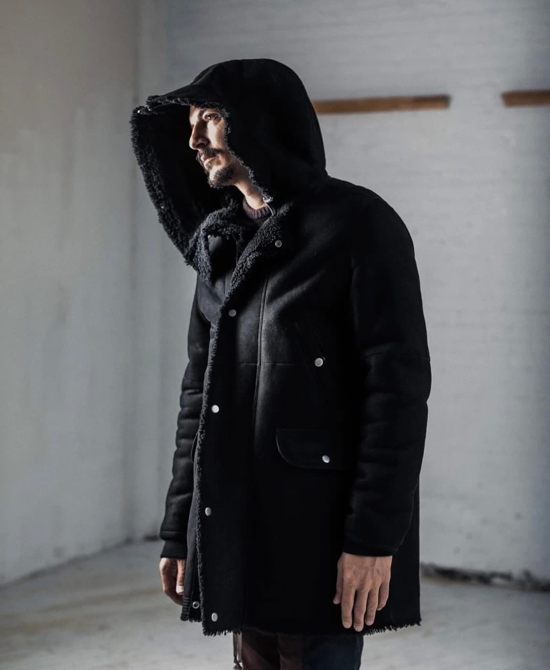 18fw 릭 오웬스 후디드 무스탕 50사이즈 상품이미지3