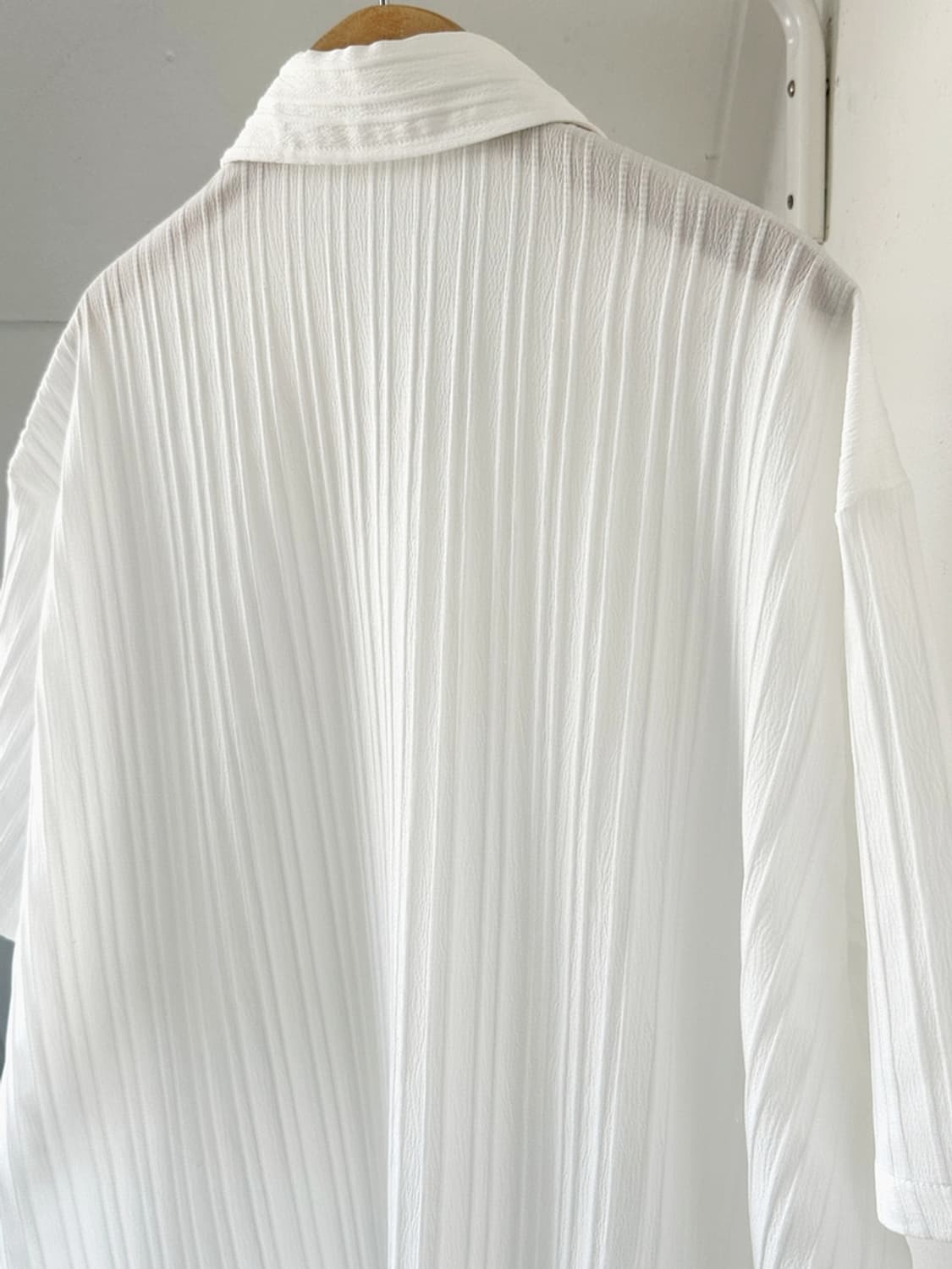 Pleats design high count poly shirt 상품이미지7