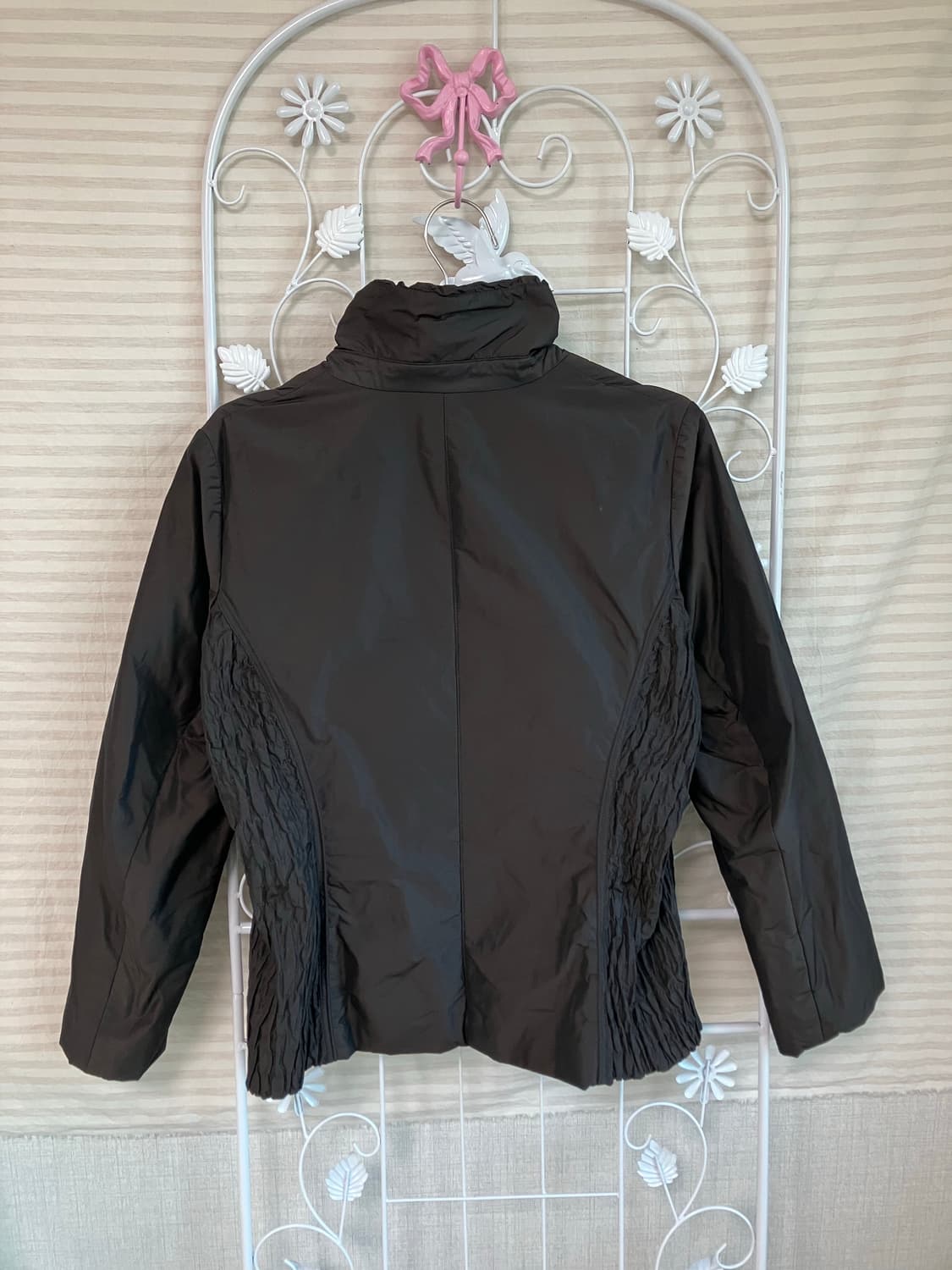 빈티지 브라운 프릴 자켓 y2k 스트릿 갸루 펑키 상품이미지2