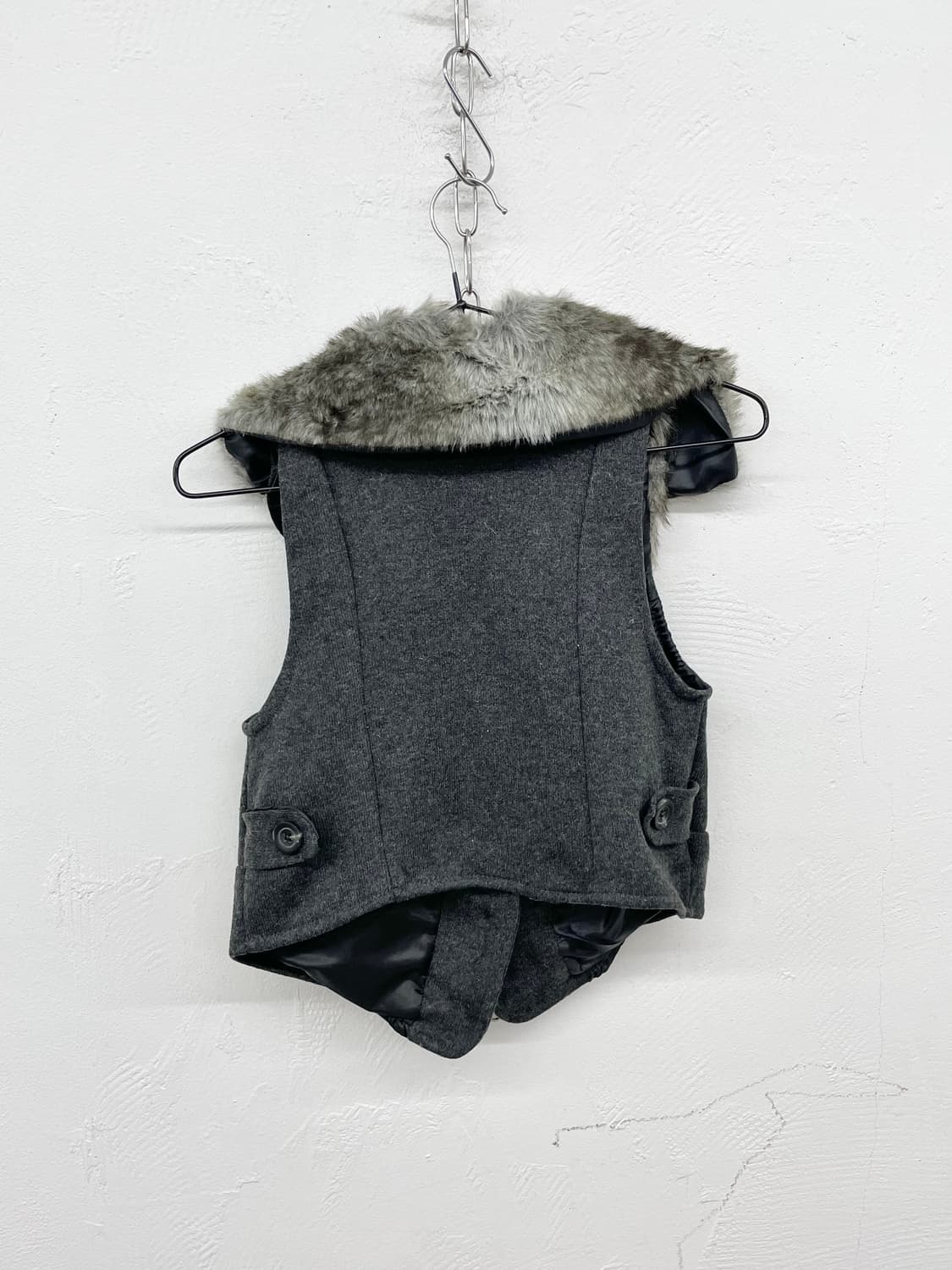 긱시크 카라 퍼 버튼 탑 상품이미지6