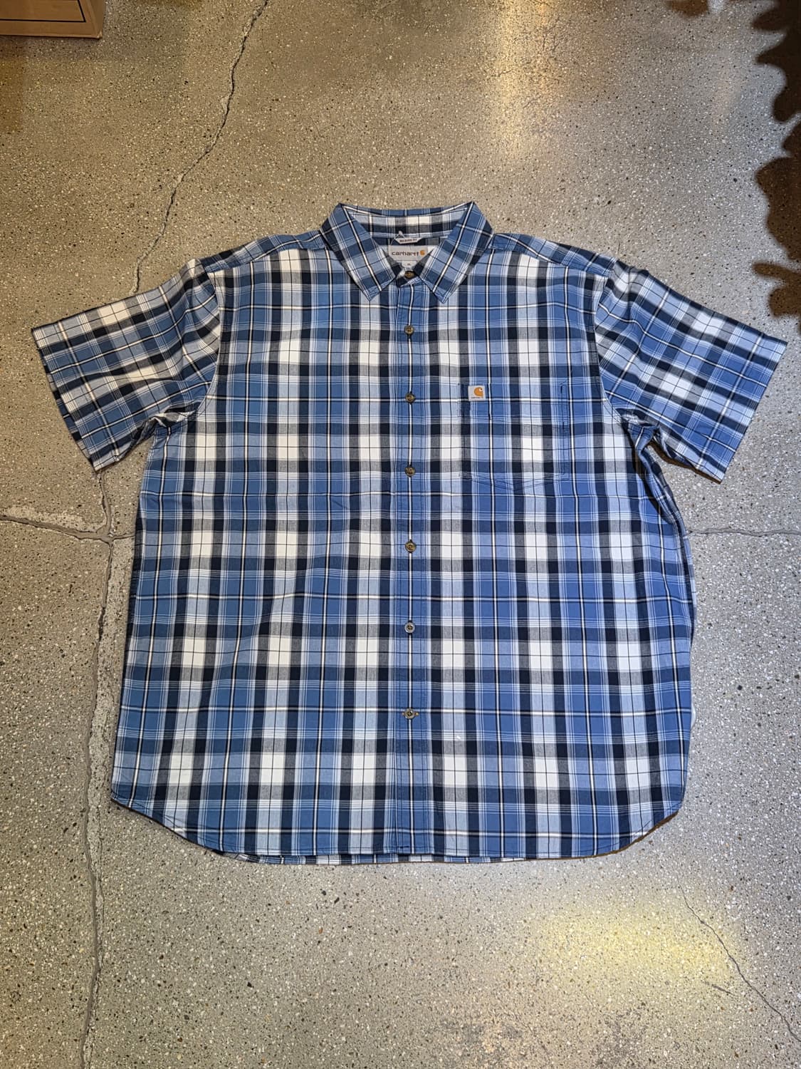 Carhartt 칼하트 블루 체크셔츠 상품이미지4