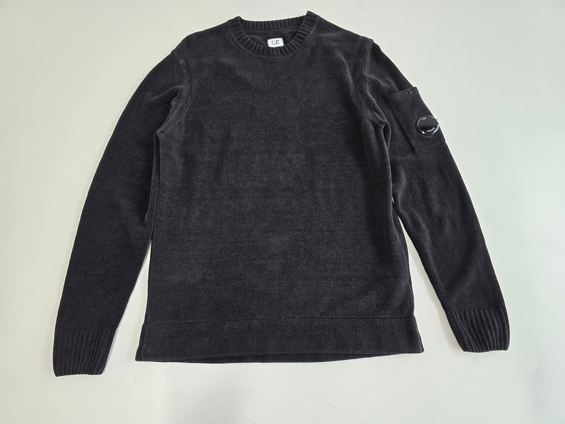 C.P. 컴퍼니 코튼 크루넥 니트 블랙 48 상품이미지1