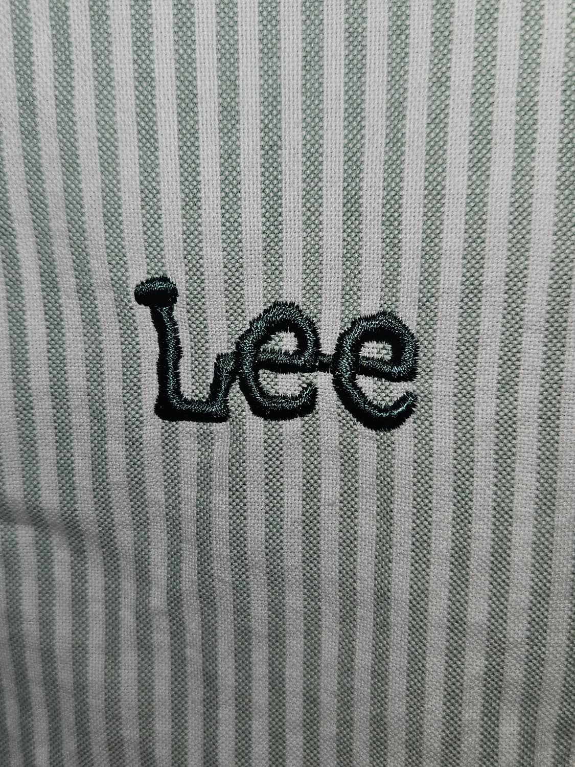 리 LEE 스트라이프 반팔셔츠 옥스포드 오버핏 L 상품이미지4